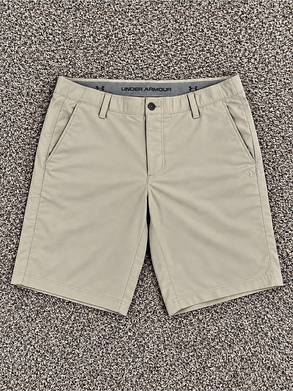 Under Armour Men's Showdown Golf Shorts Showdown Golf Shorts Beige Waist 38